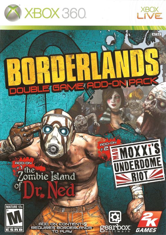 Borderlands: Double Game Add-On Pack box art for Xbox 360